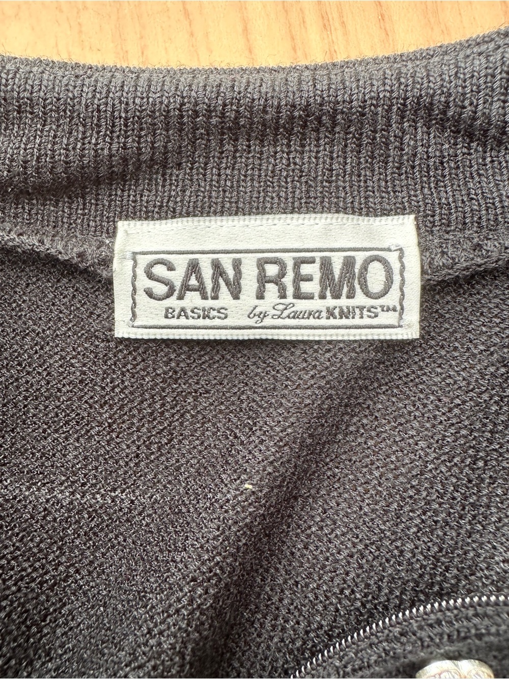 NWOT San Remo Full Zip Black Embellished Mock-Neck Women’s Cardigan - Picture 7 of 10